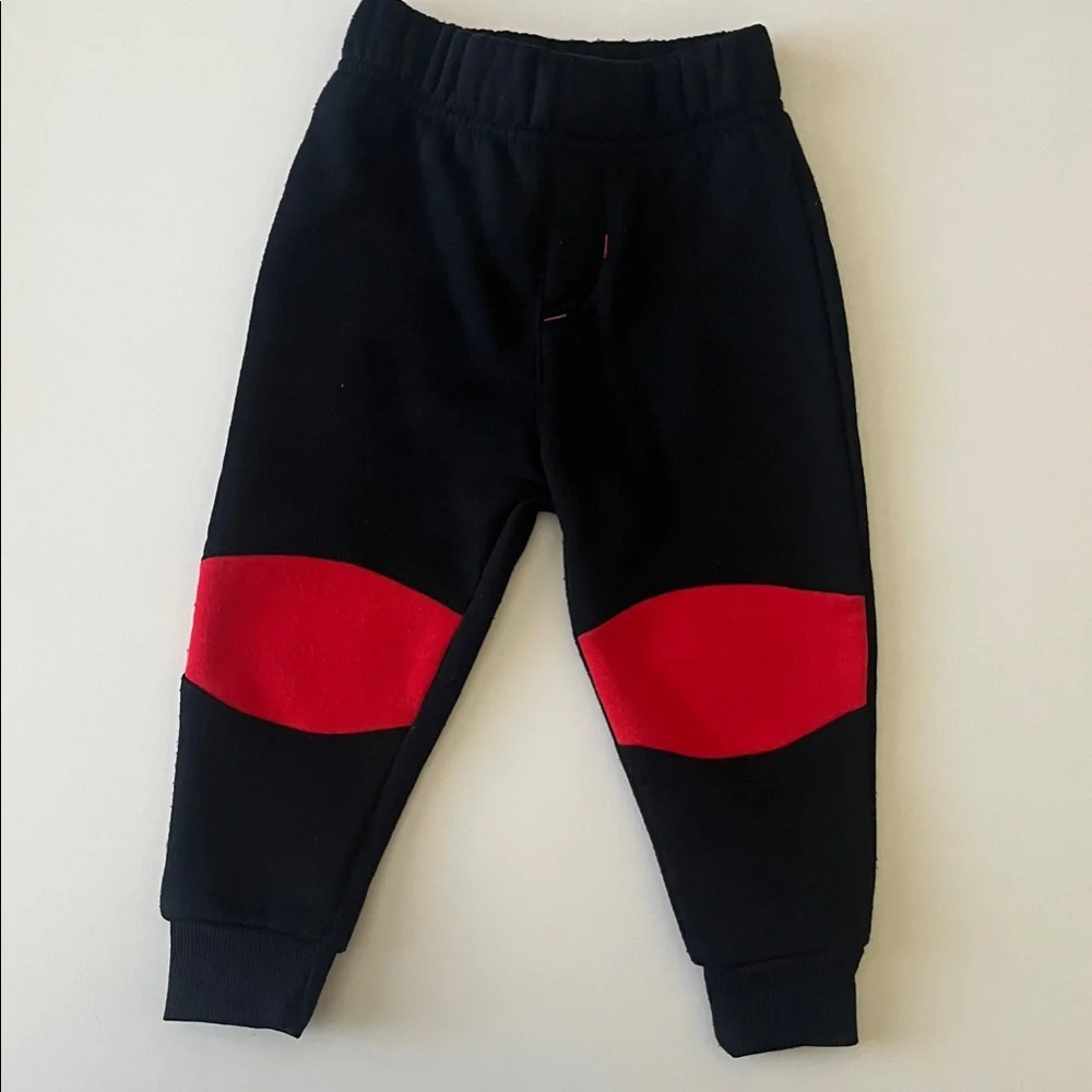 Disney 2T Red Mickey Mouse Pullover with Black and Red Joggers EUC